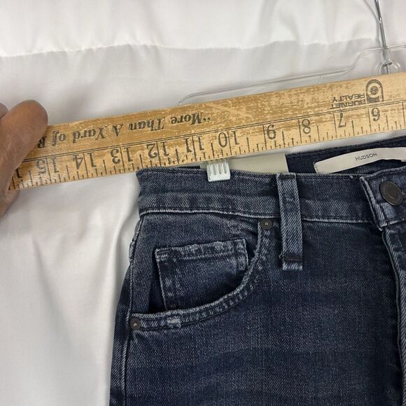 Hudson Holly BSN Womens Blue High Rise Straight Leg Ankle Jeans Size 24 - Picture 6 of 10